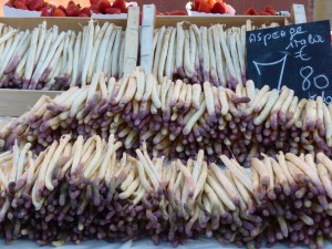 White asparagus - a rare sight where I live